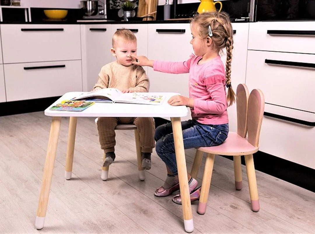 Stoeltje met konijnenoren - Konijnenstoel Bunny voor kinderen