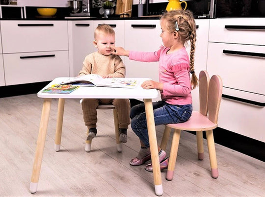 Stoeltje met konijnenoren - Konijnenstoel Bunny voor kinderen