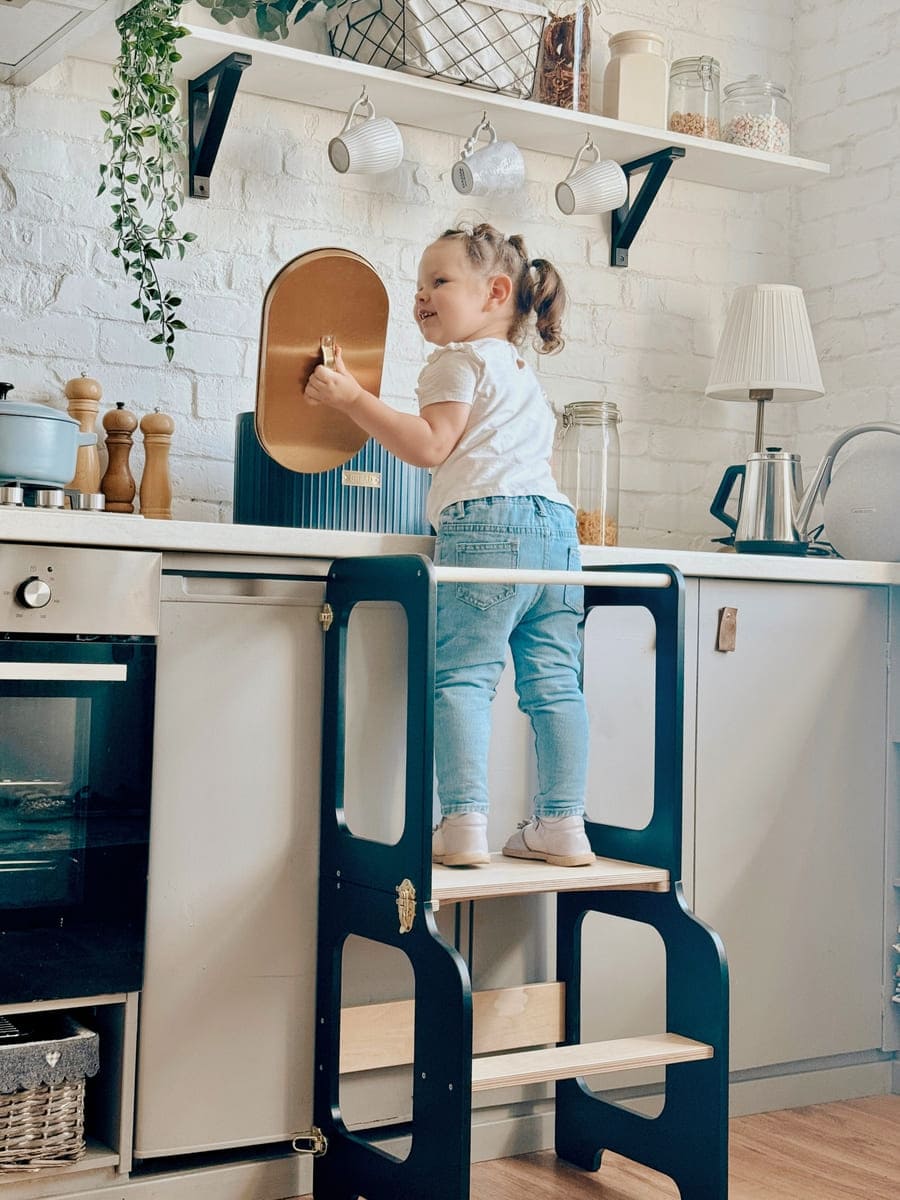 4-in-1 Creatieve Toren met Schoolbord / Glijbaan