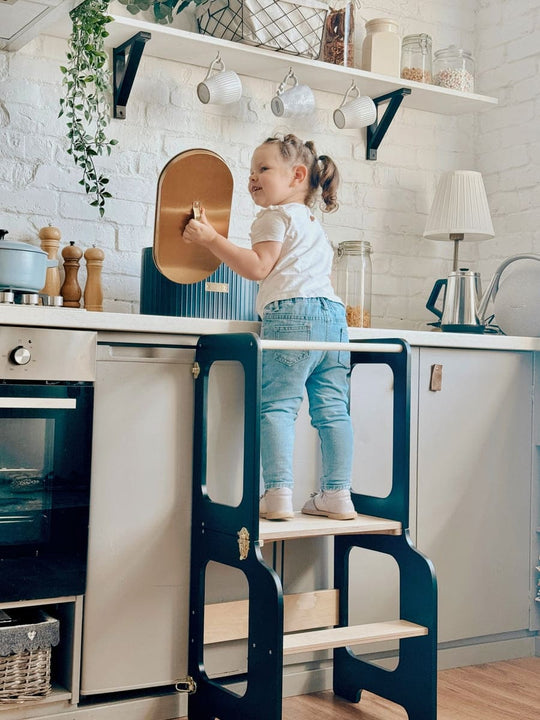 4-in-1 Creatieve Toren met Schoolbord / Glijbaan