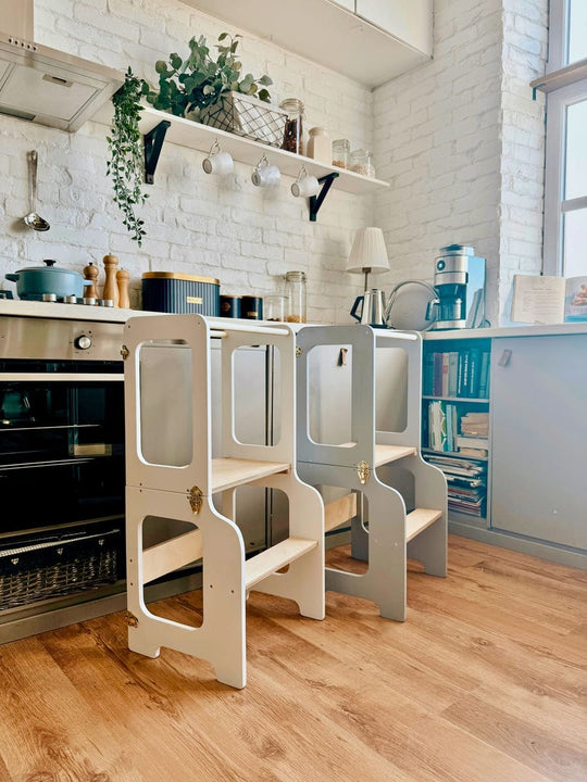 4-in-1 Creatieve Toren met Schoolbord / Glijbaan