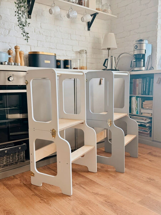 4-in-1 Creatieve Toren met Schoolbord / Glijbaan