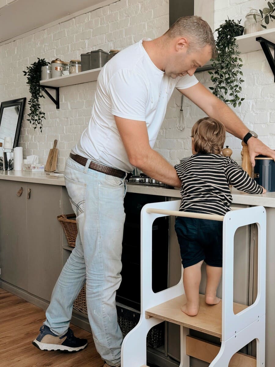 4-in-1 Creatieve Toren met Schoolbord / Glijbaan