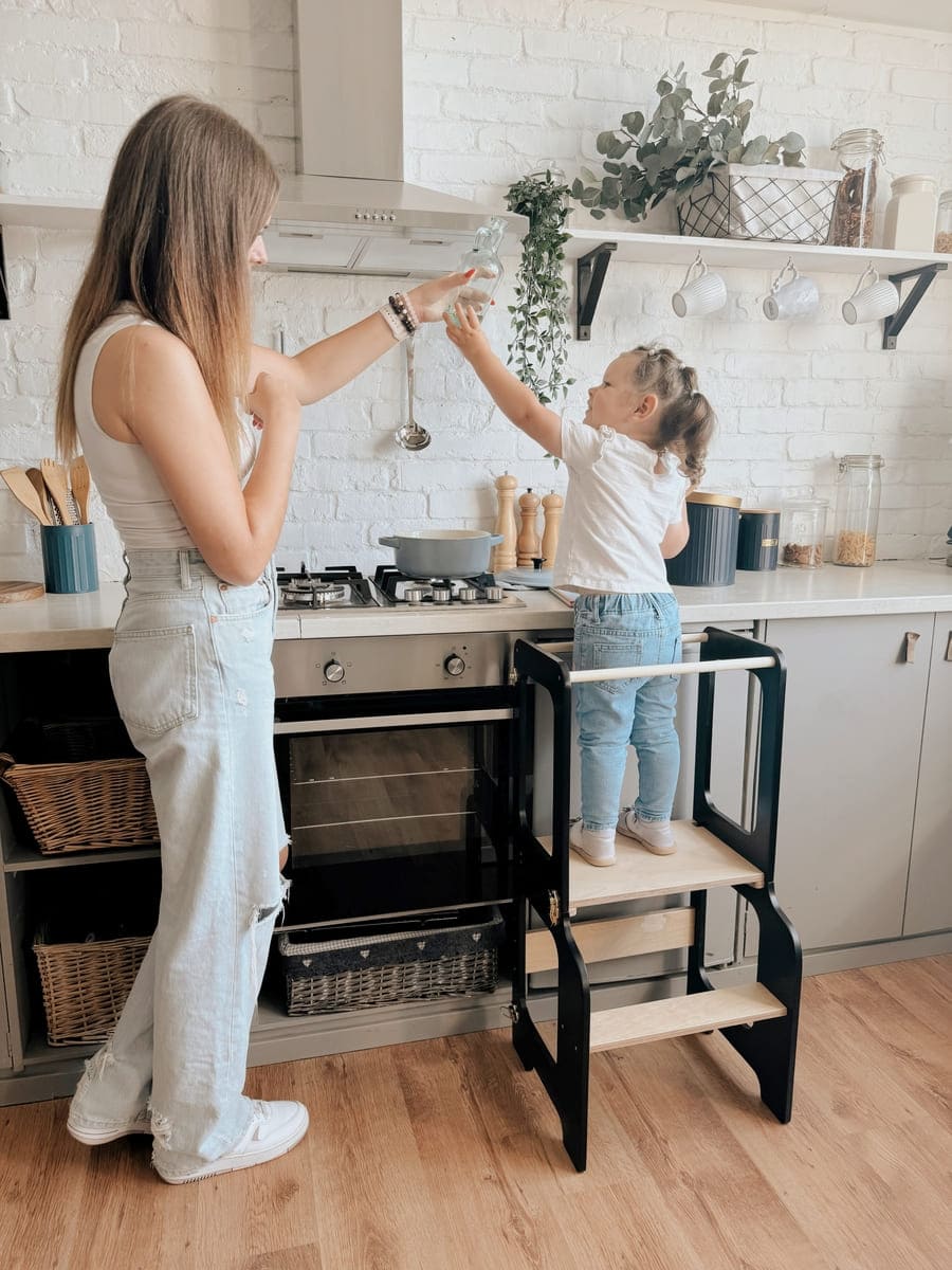 4-in-1 Creatieve Toren met Schoolbord / Glijbaan