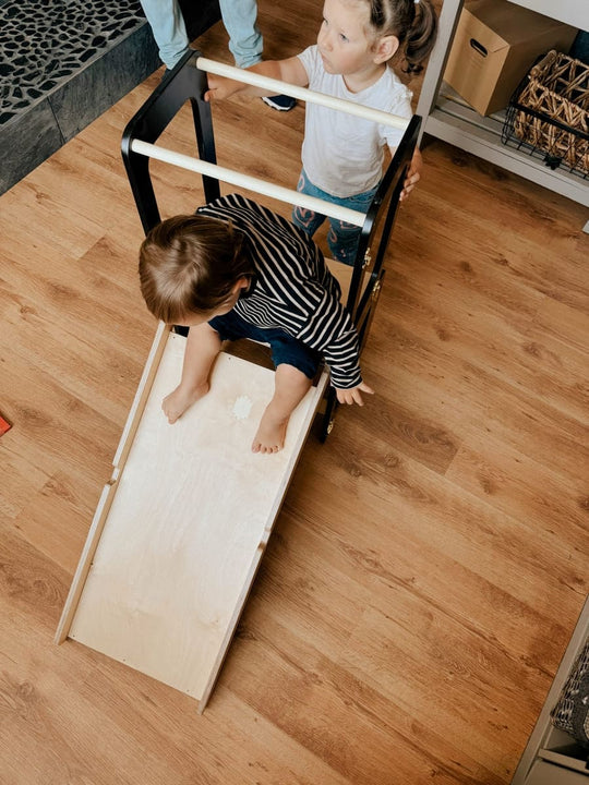 4-in-1 Creatieve Toren met Schoolbord / Glijbaan