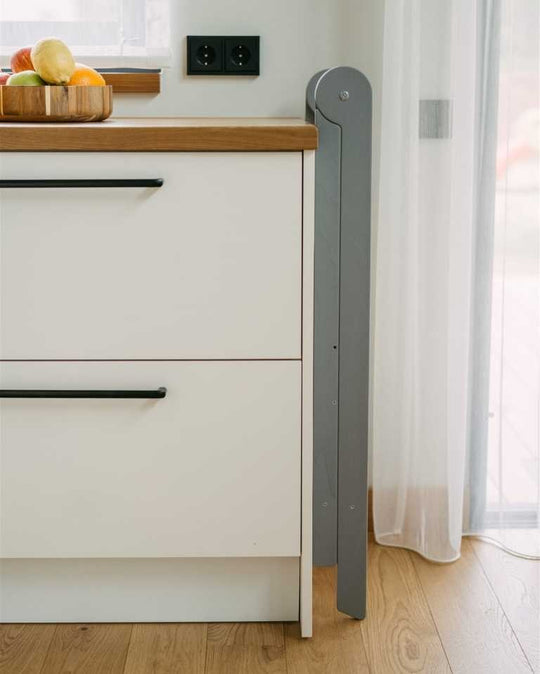 Foldable Kitchen Tower With Removable Rail