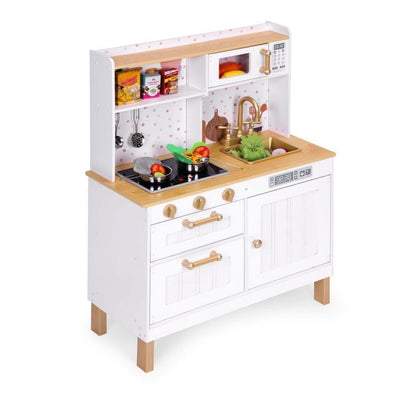 Grote houten speelkeuken met geluiden en led