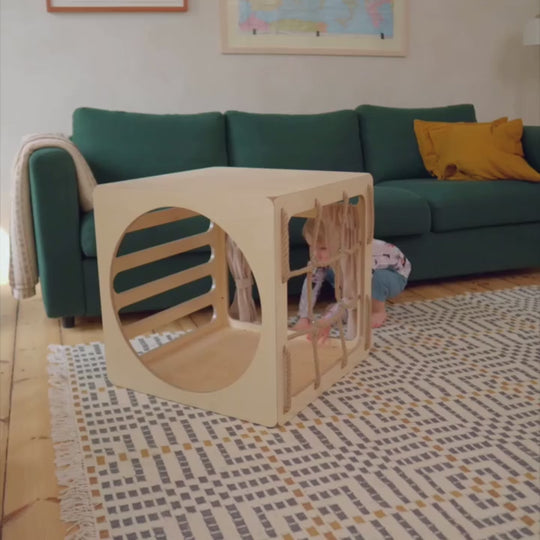CUBITRI® Klimspeelkubus met houten raam