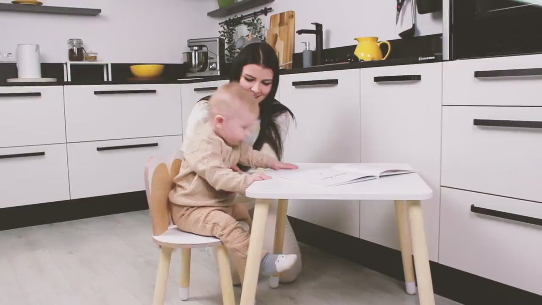 Stoeltje met konijnenoren - Konijnenstoel Bunny voor kinderen