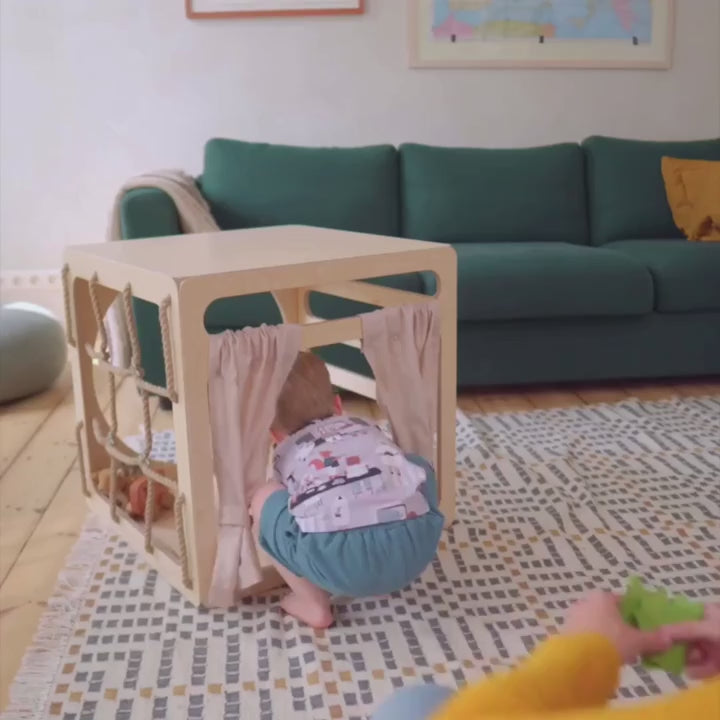 CUBITRI® Klimspeelkubus met houten raam